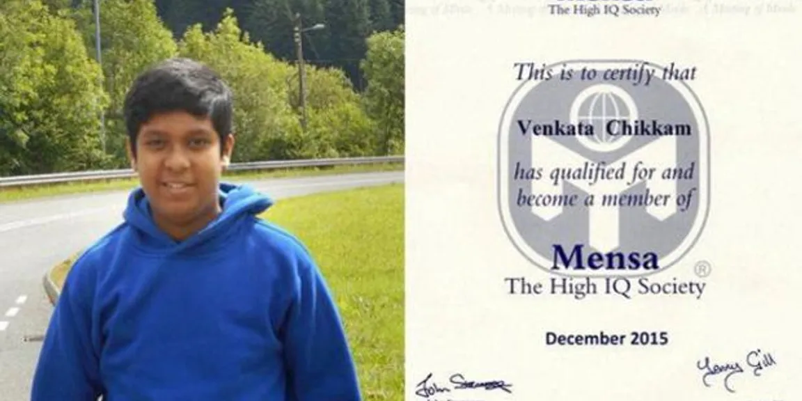 13 سال کا ہندوستانی طالب علم 'مینسا کلب' میں شامل